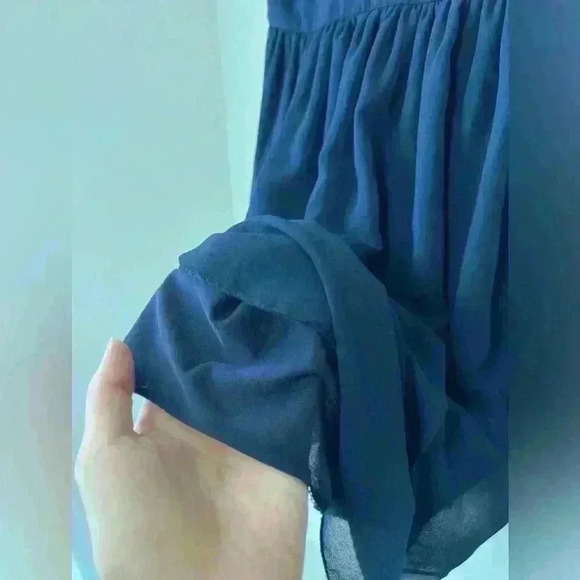 LOVE Womens Royal Blue Fit and Flare Holiday Party Dress Small Medium - Picture 8 of 15